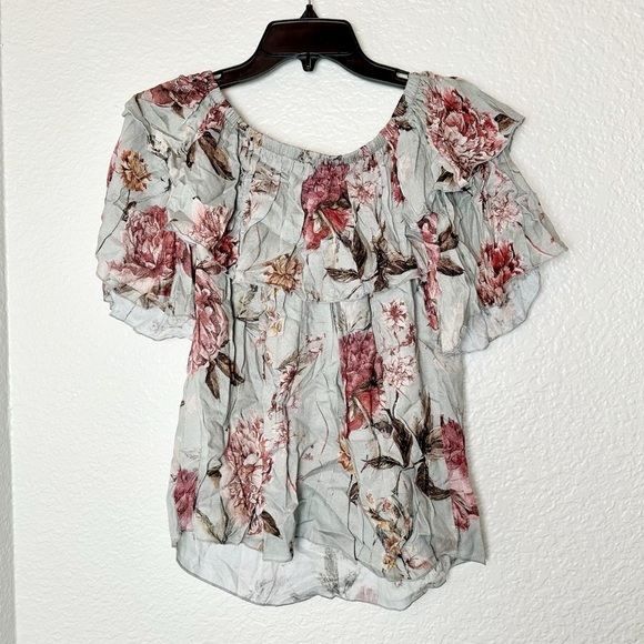 NWT Chaser Off Shoulder Bloom Heirloom Floral Blouse - Picture 6 of 6
